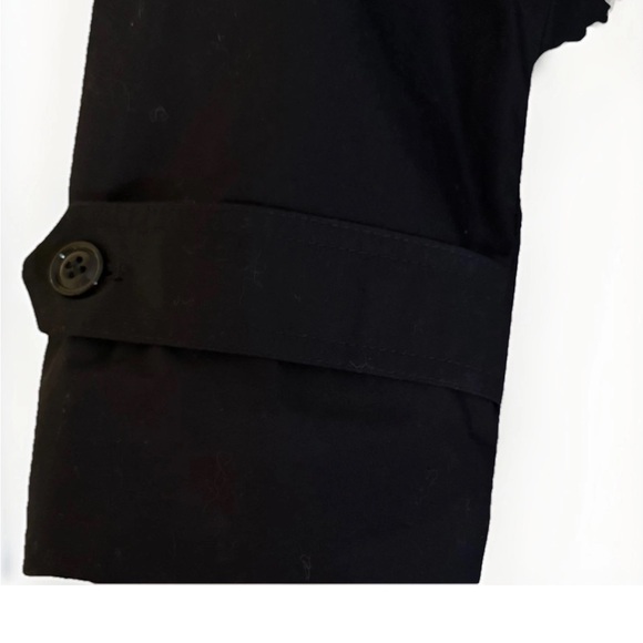 Military-grade DSCP by Sterling of Boston Black Trench Coat Sz 42R - Picture 3 of 7
